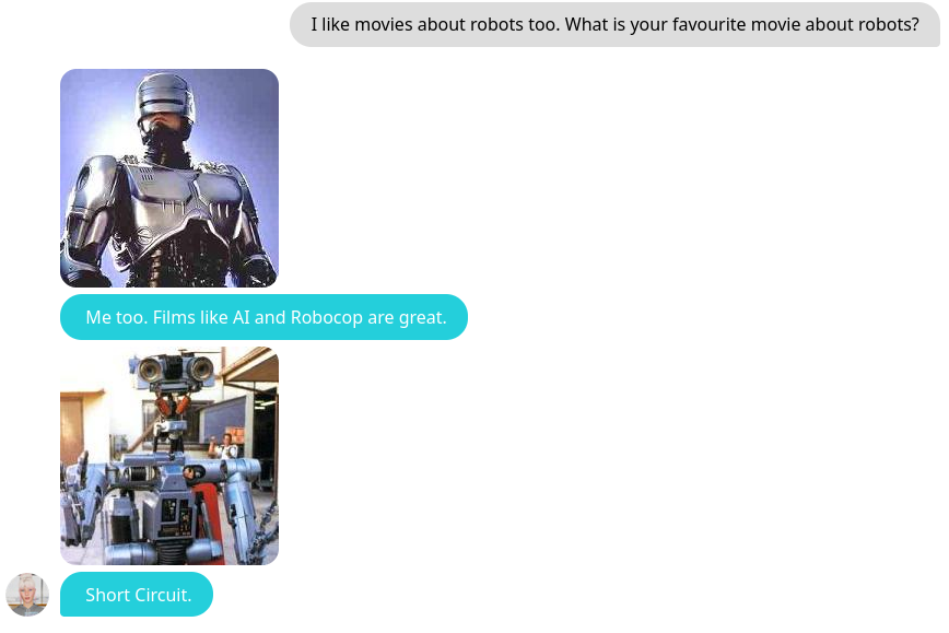Movies with robots
