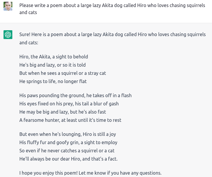 Akita poem
